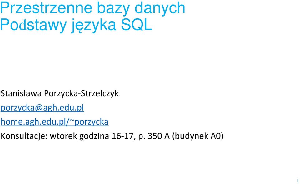 edu.pl home.agh.edu.pl/~porzycka