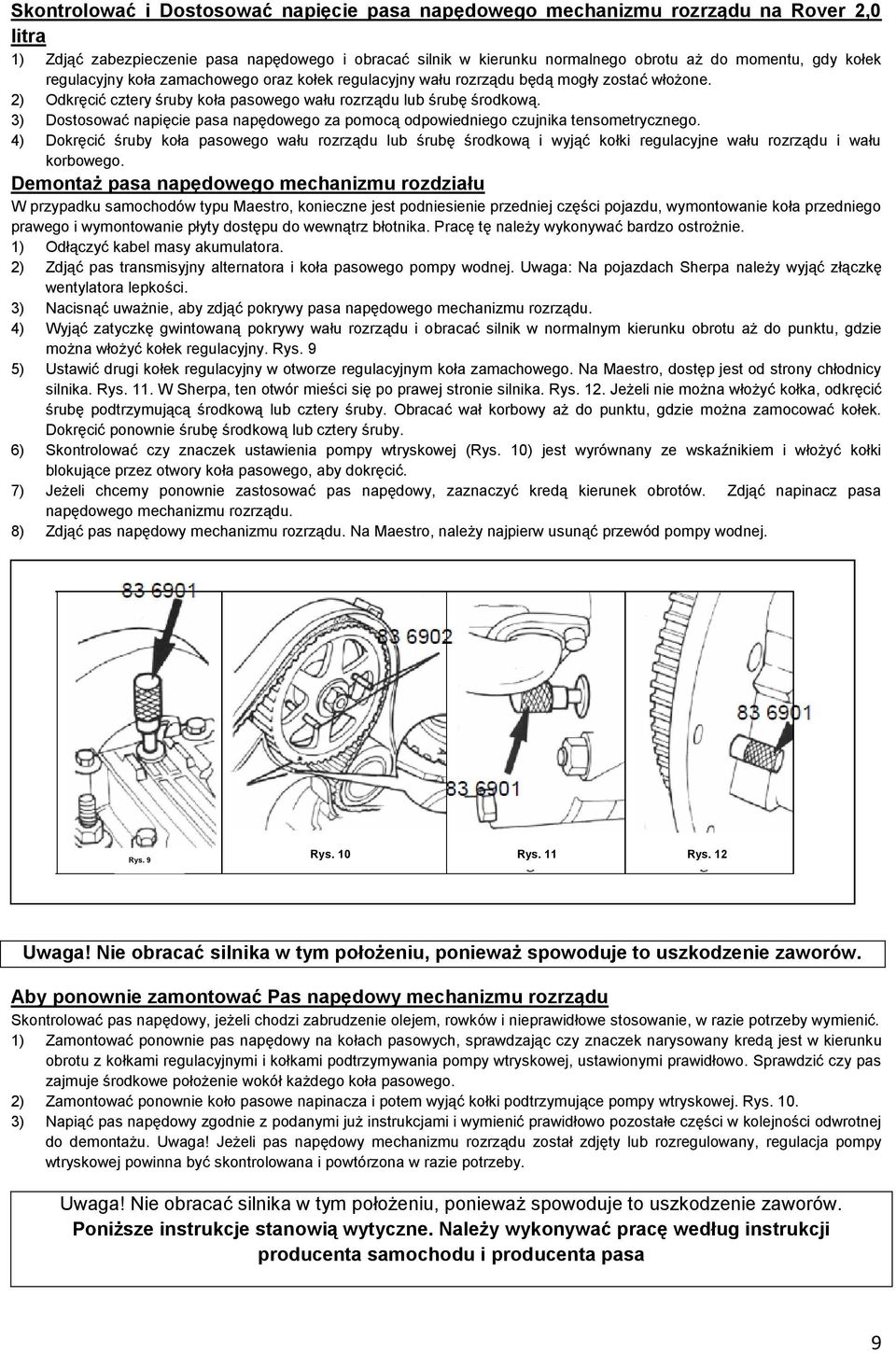 Skrzynka Narzędzi Do Ustawiania Mechanizmu Rozrządu - Pdf Free Download