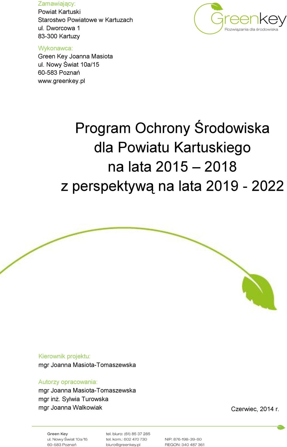 pl Program Ochrony Środowiska dla Powiatu Kartuskiego na lata 2015 2018 z perspektywą na lata 2019-2022