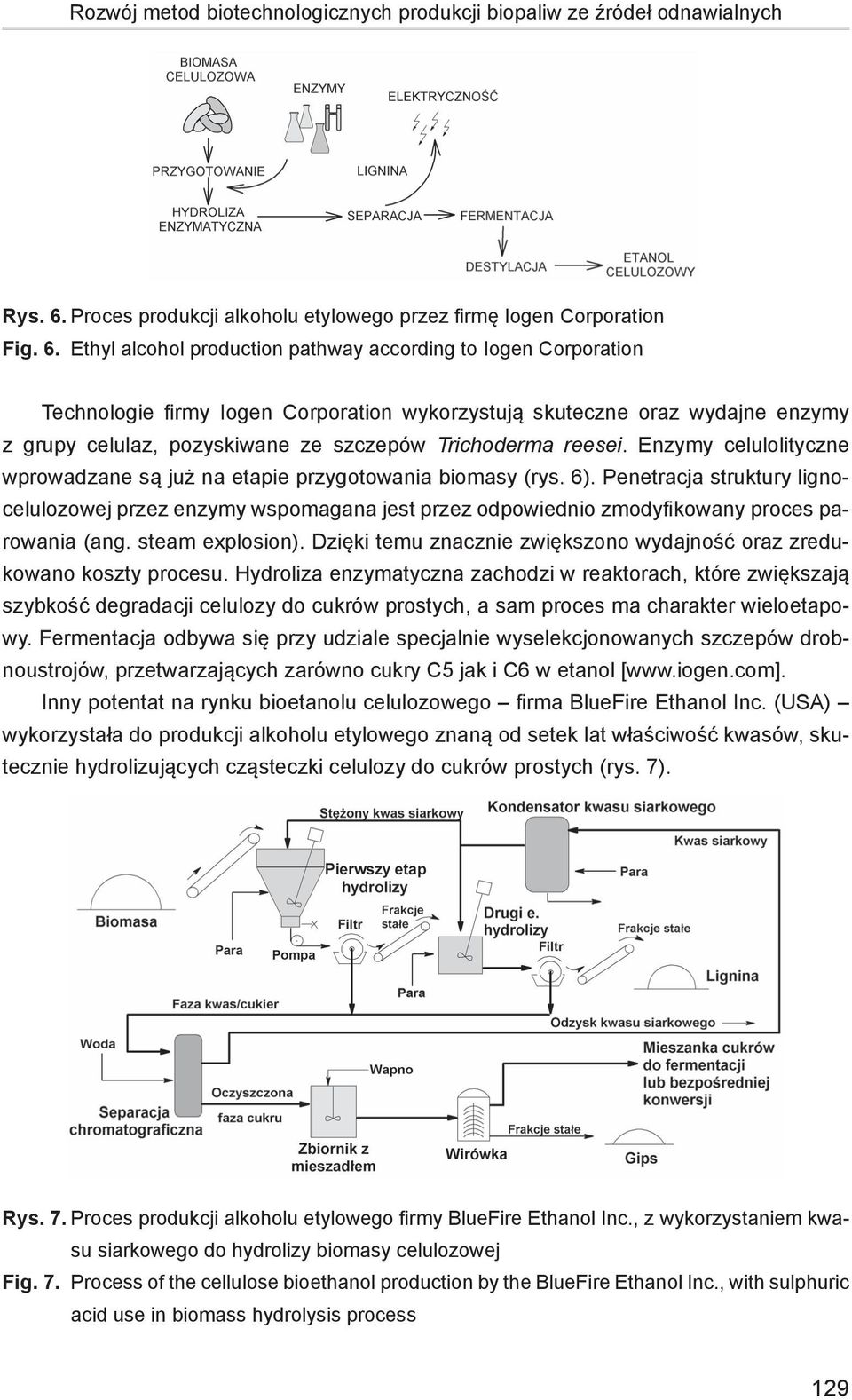 Ethyl alcohol production pathway according to Iogen Corporation Technologie firmy Iogen Corporation wykorzystują skuteczne oraz wydajne enzymy z grupy celulaz, pozyskiwane ze szczepów Trichoderma
