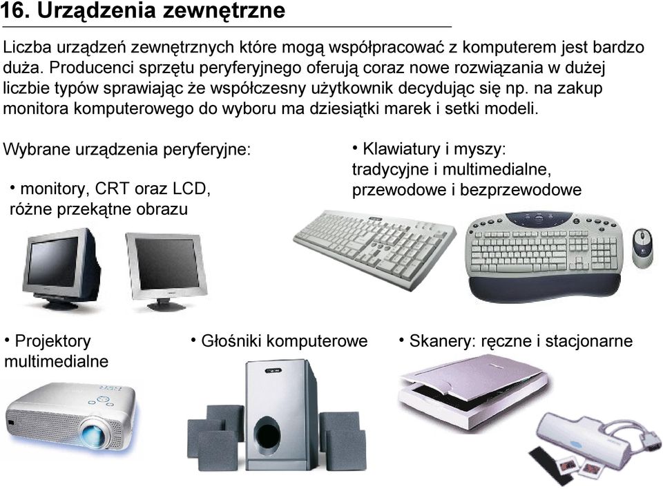 na zakup monitora komputerowego do wyboru ma dziesiątki marek i setki modeli.