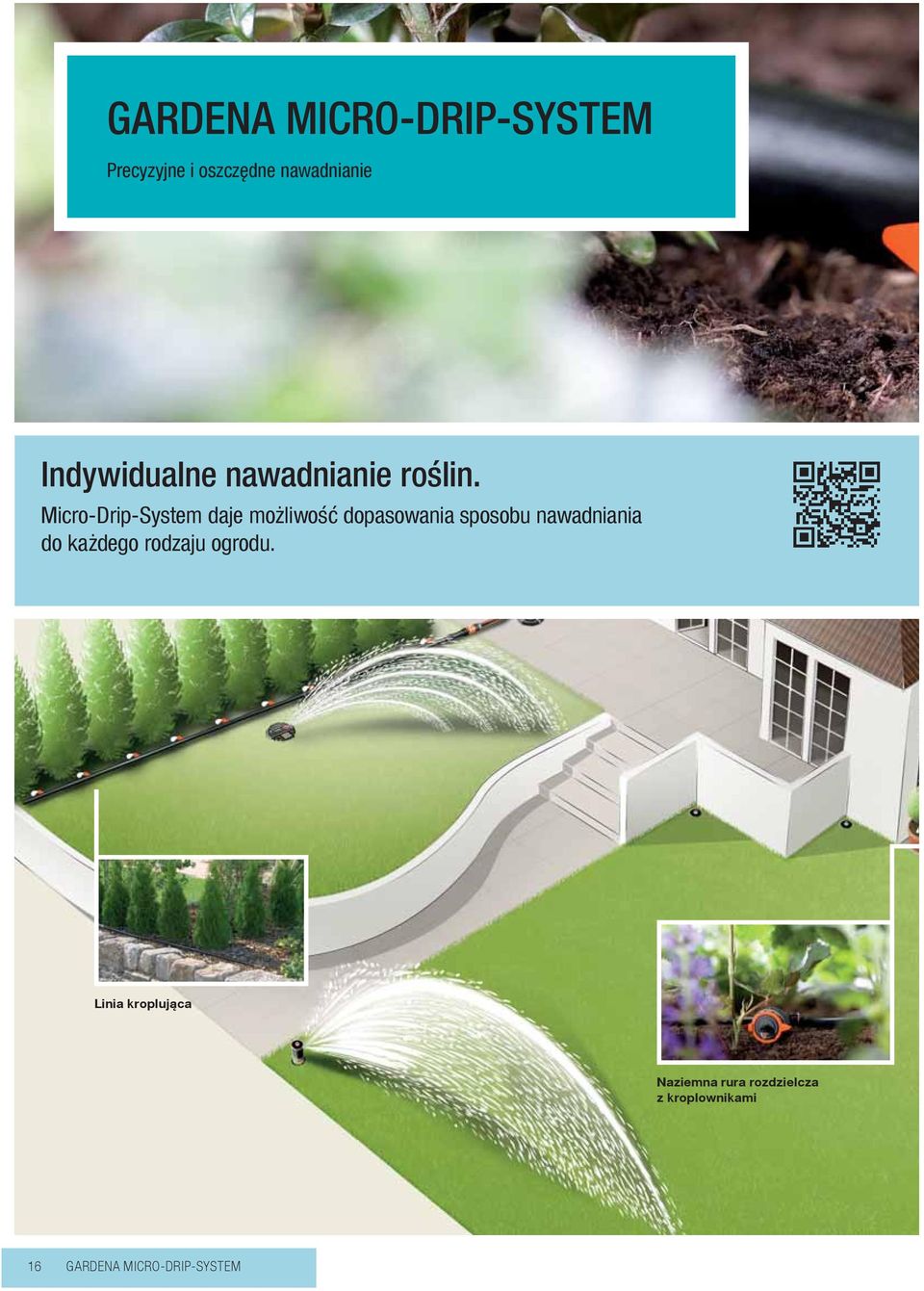 Micro-Drip-System daje możliwość dopasowania sposobu nawadniania do