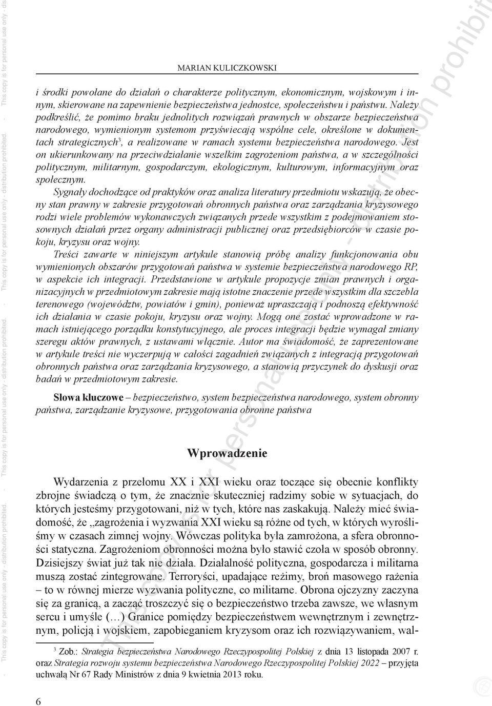 realizowane w ramach systemu bezpieczeństwa narodowego.