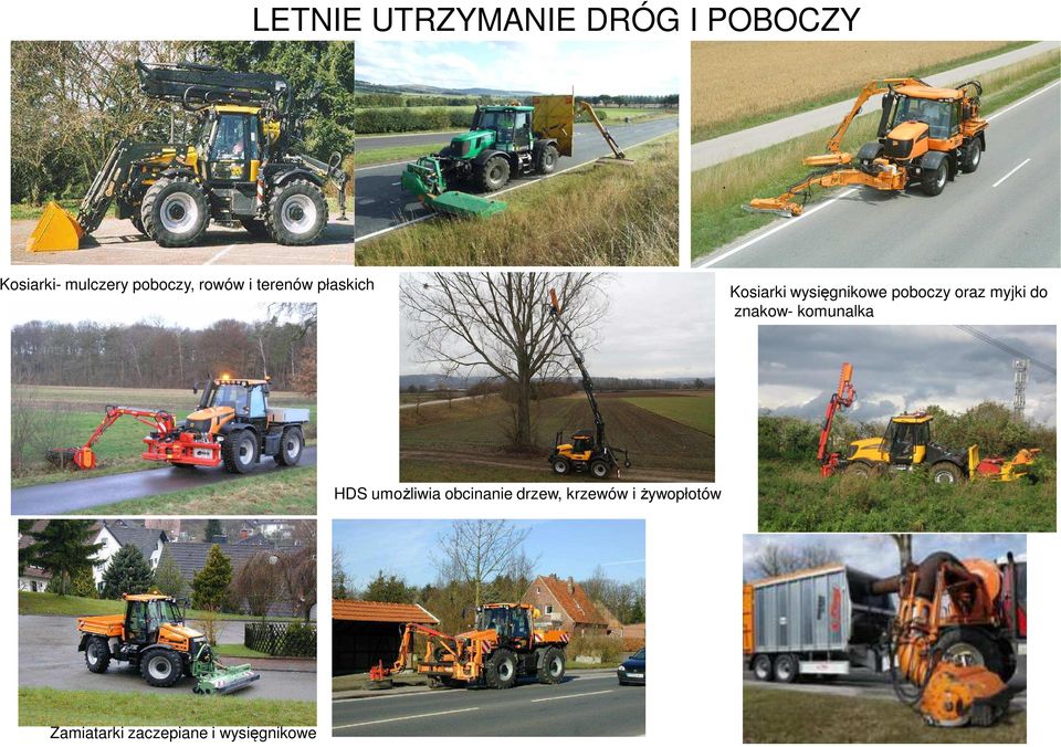 poboczy oraz myjki do znakow- komunalka HDS umożliwia