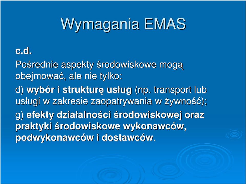 wybór i strukturę usług (np.