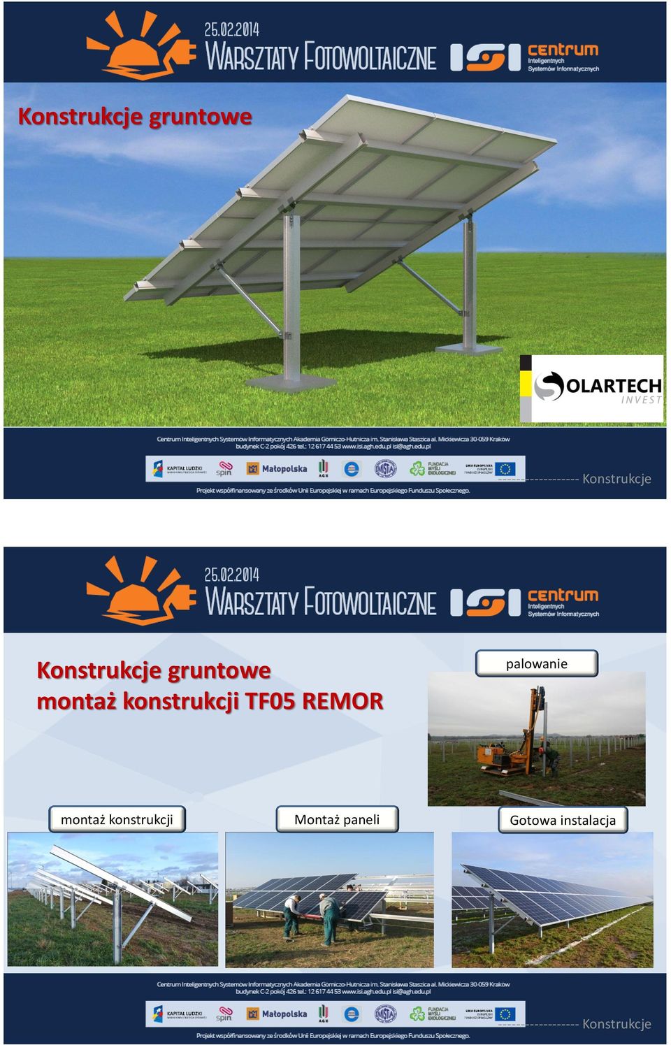 konstrukcji TF05 REMOR palowanie montaż