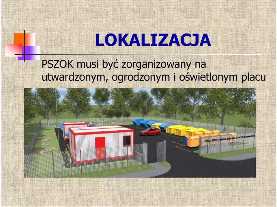 zorganizowany na