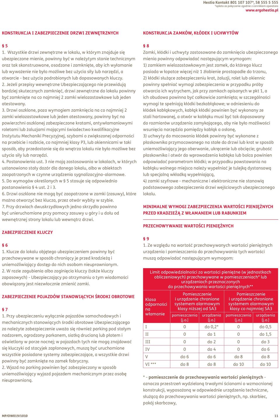 Wszystkie drzwi zewnętrzne w lokalu, w którym znajduje się ubezpieczone mienie, powinny być w należytym stanie technicznym oraz tak skonstruowane, osadzone i zamknięte, aby ich wyłamanie lub