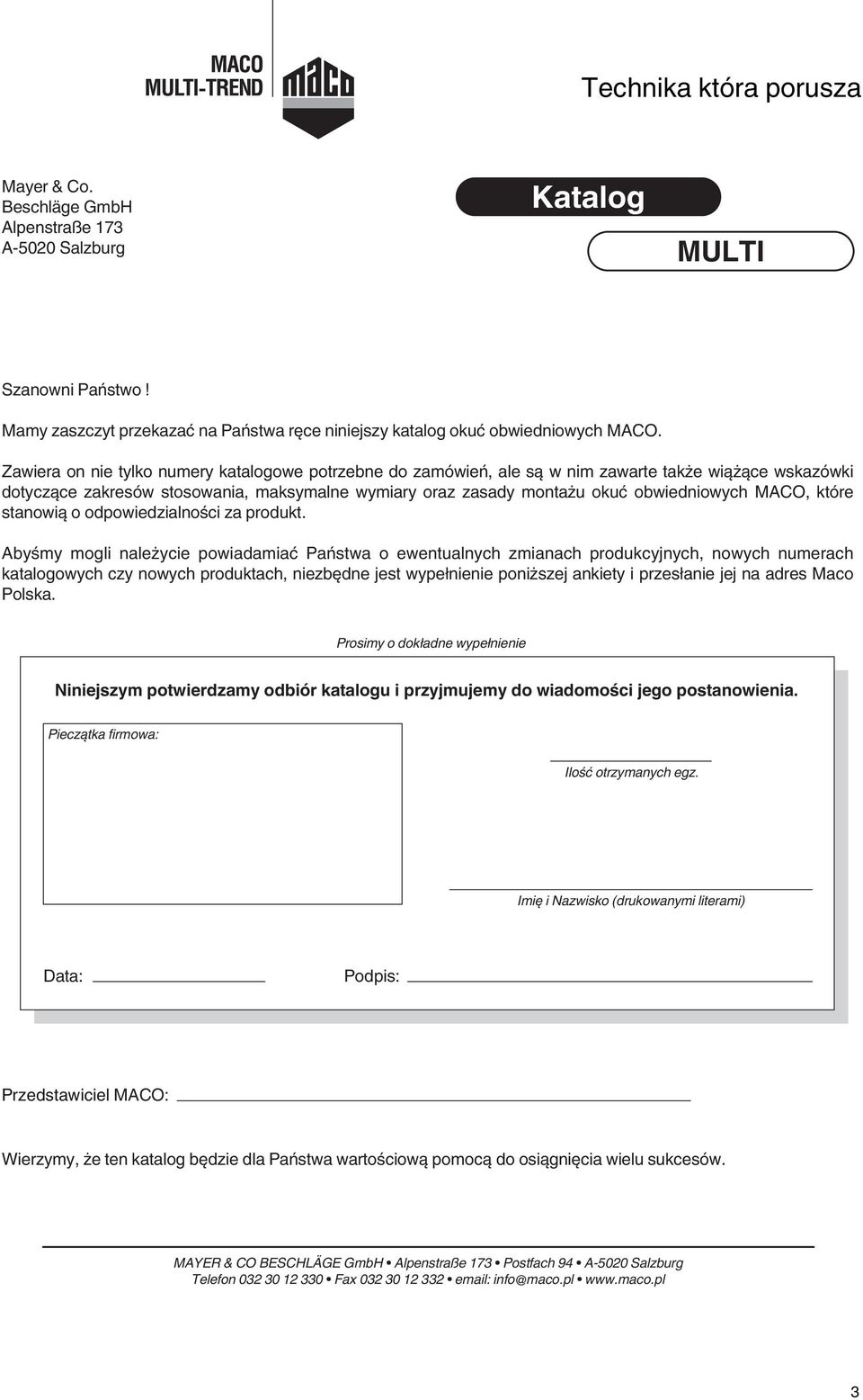 MACO, które stanowią o odpowiedzialności za produkt.