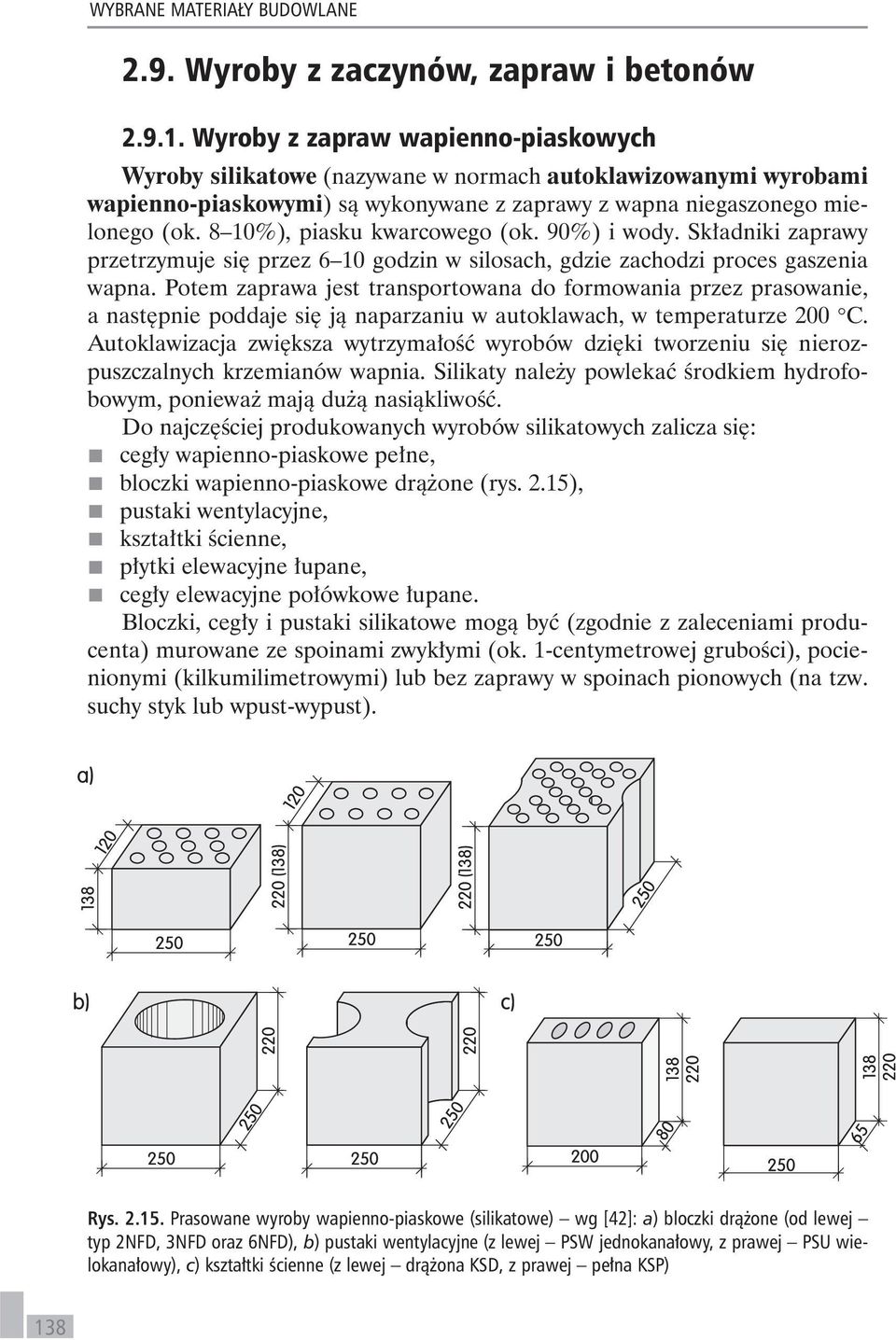 8 10%), piasku kwarcowego (ok. 90%) i wody. Składniki zaprawy przetrzymuje się przez 6 10 godzin w silosach, gdzie zachodzi proces gaszenia wapna.