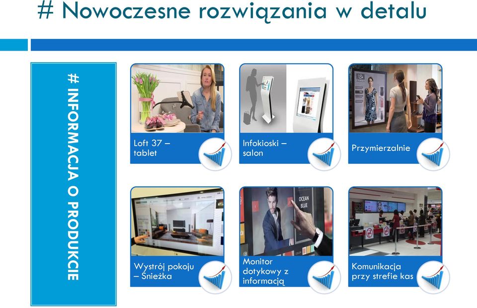 Śnieżka Infokioski salon Monitor dotykowy z