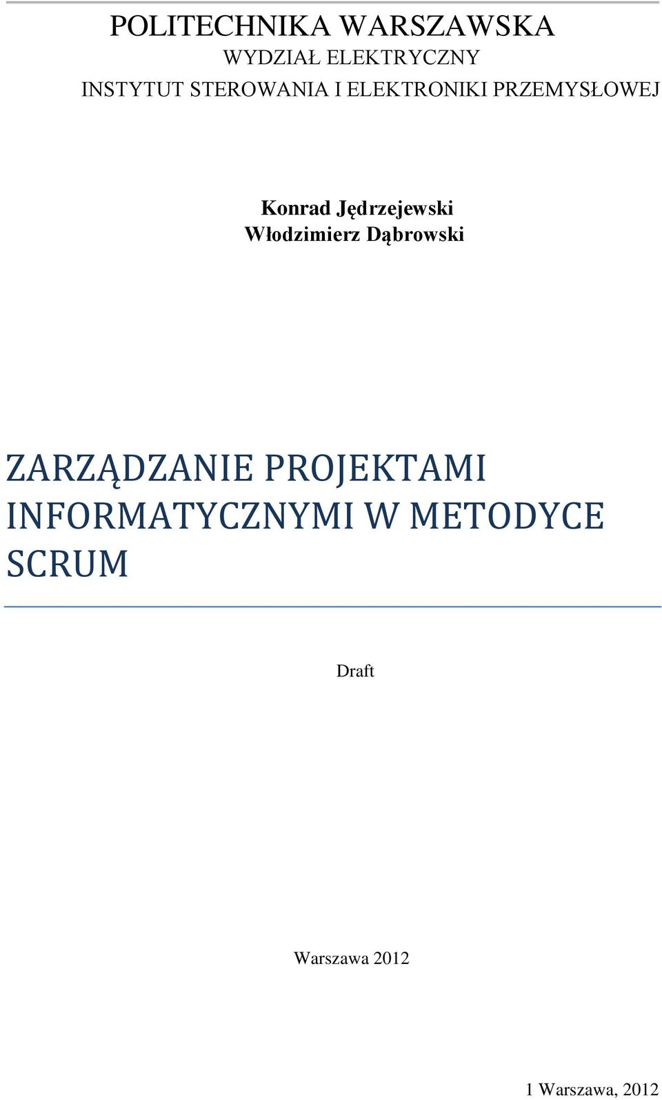 Jędrzejewski Włodzimierz Dąbrowski ZARZĄDZANIE