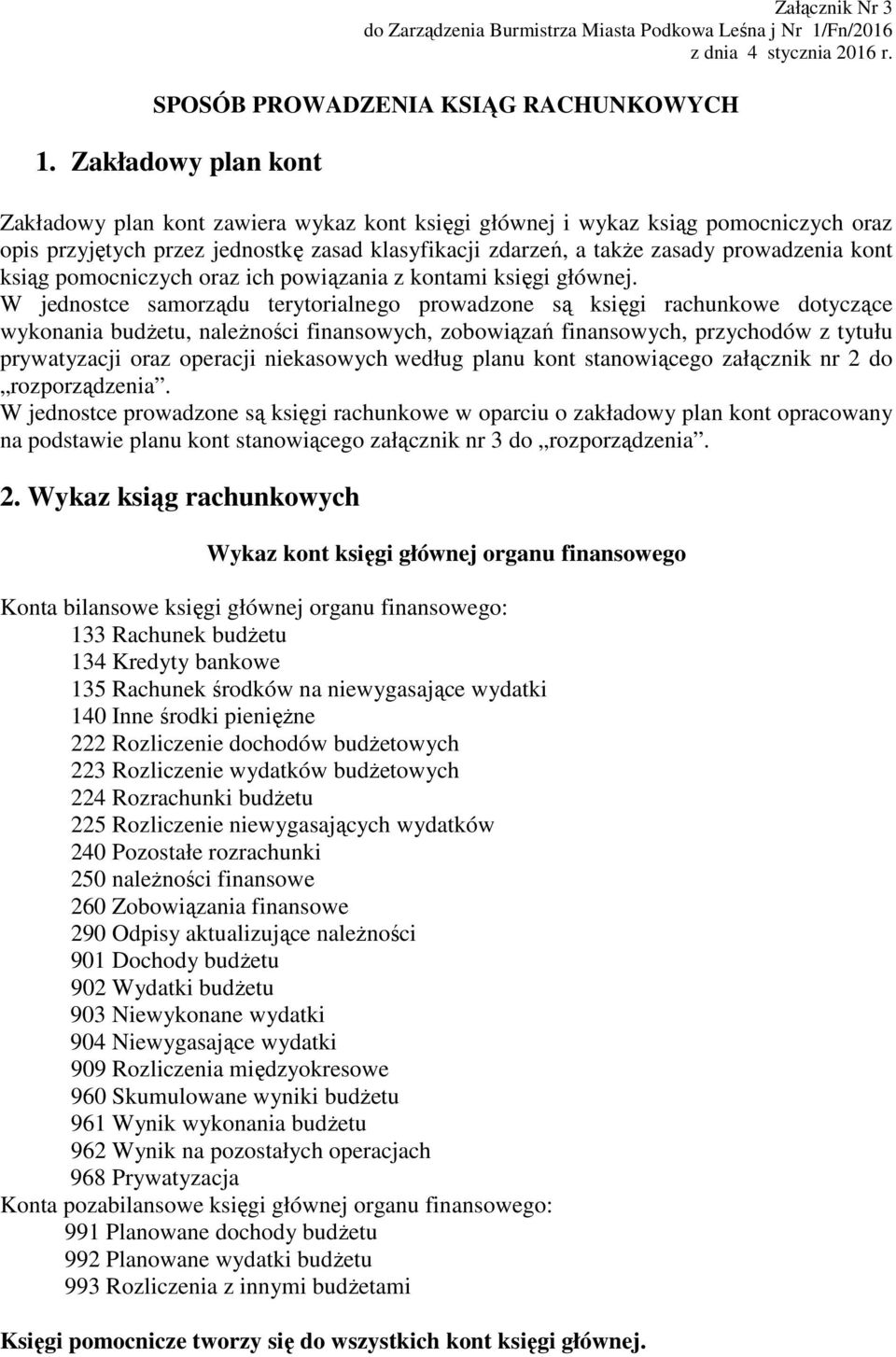 ksiąg pomocniczych oraz ich powiązania z kontami księgi głównej.