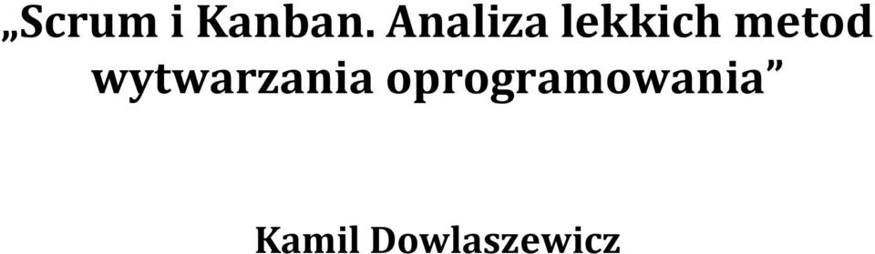 metod wytwarzania