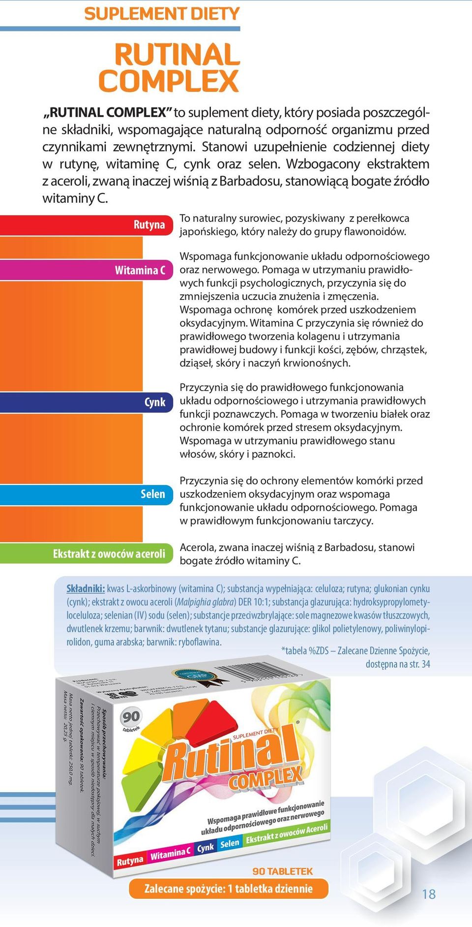 Rutyna Cynk Selen Ekstrakt z owoców aceroli To naturalny surowiec, pozyskiwany z perełkowca japońskiego, który należy do grupy flawonoidów.