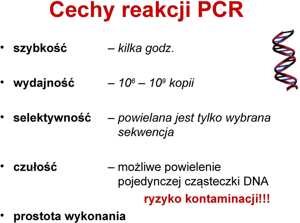 jest tylko wybrana sekwencja czułość możliwe