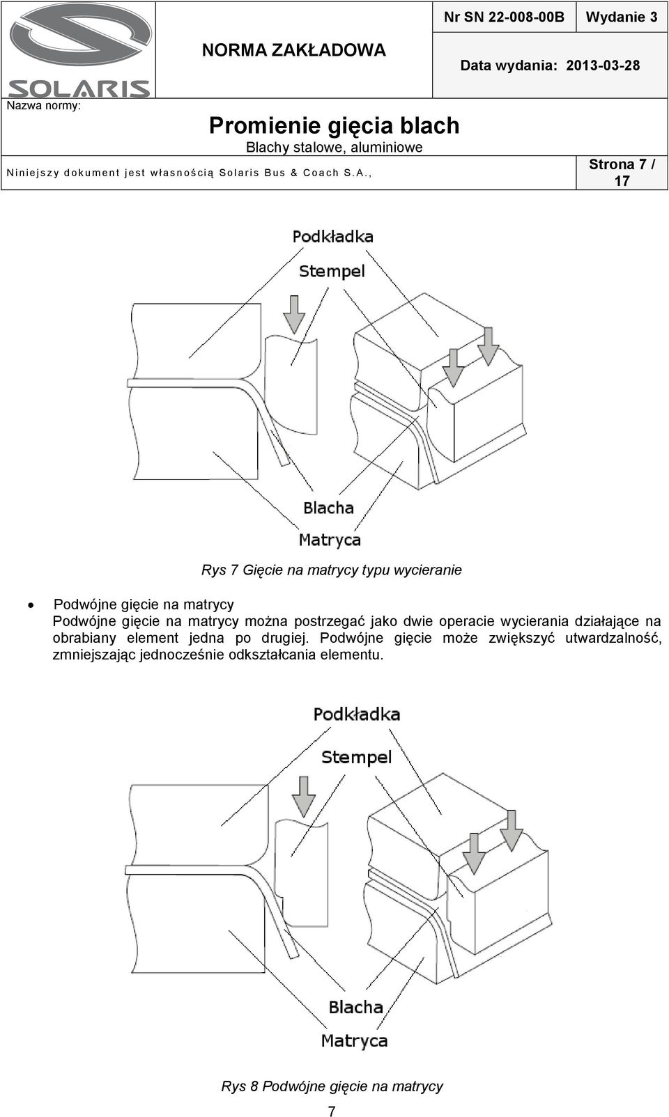 operacie wycierania działające na obrabiany element jedna po drugiej.