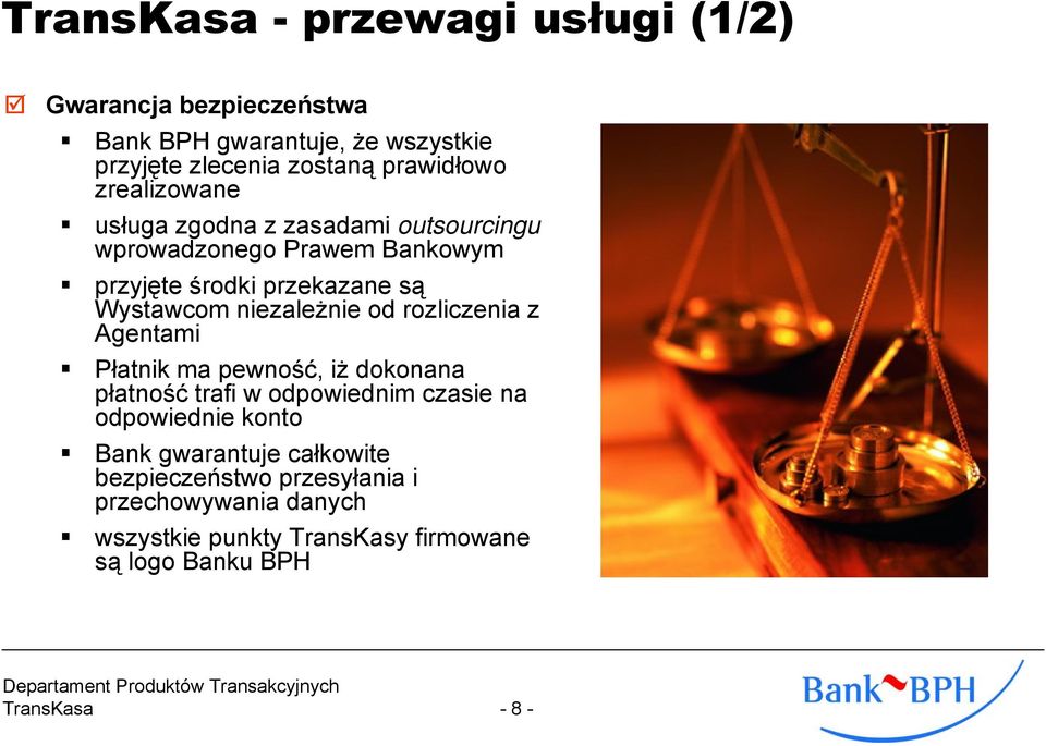 niezależnie od rozliczenia z Agentami Płatnik ma pewność, iż dokonana płatność trafi w odpowiednim czasie na odpowiednie konto