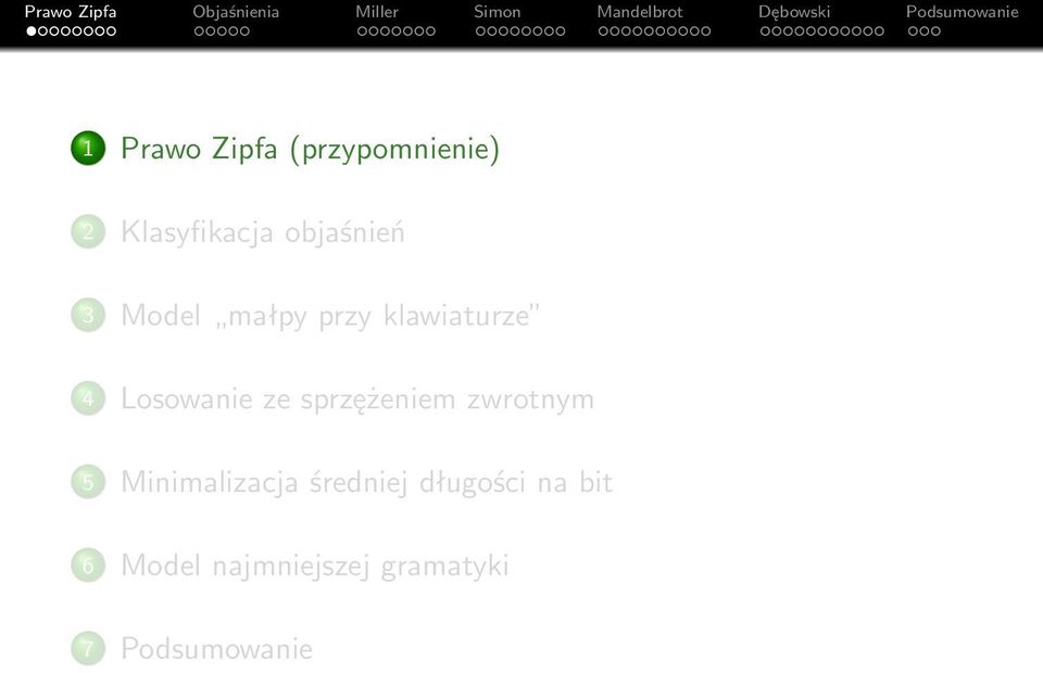 Losowanie ze sprzężeniem zwrotnym 5 Minimalizacja