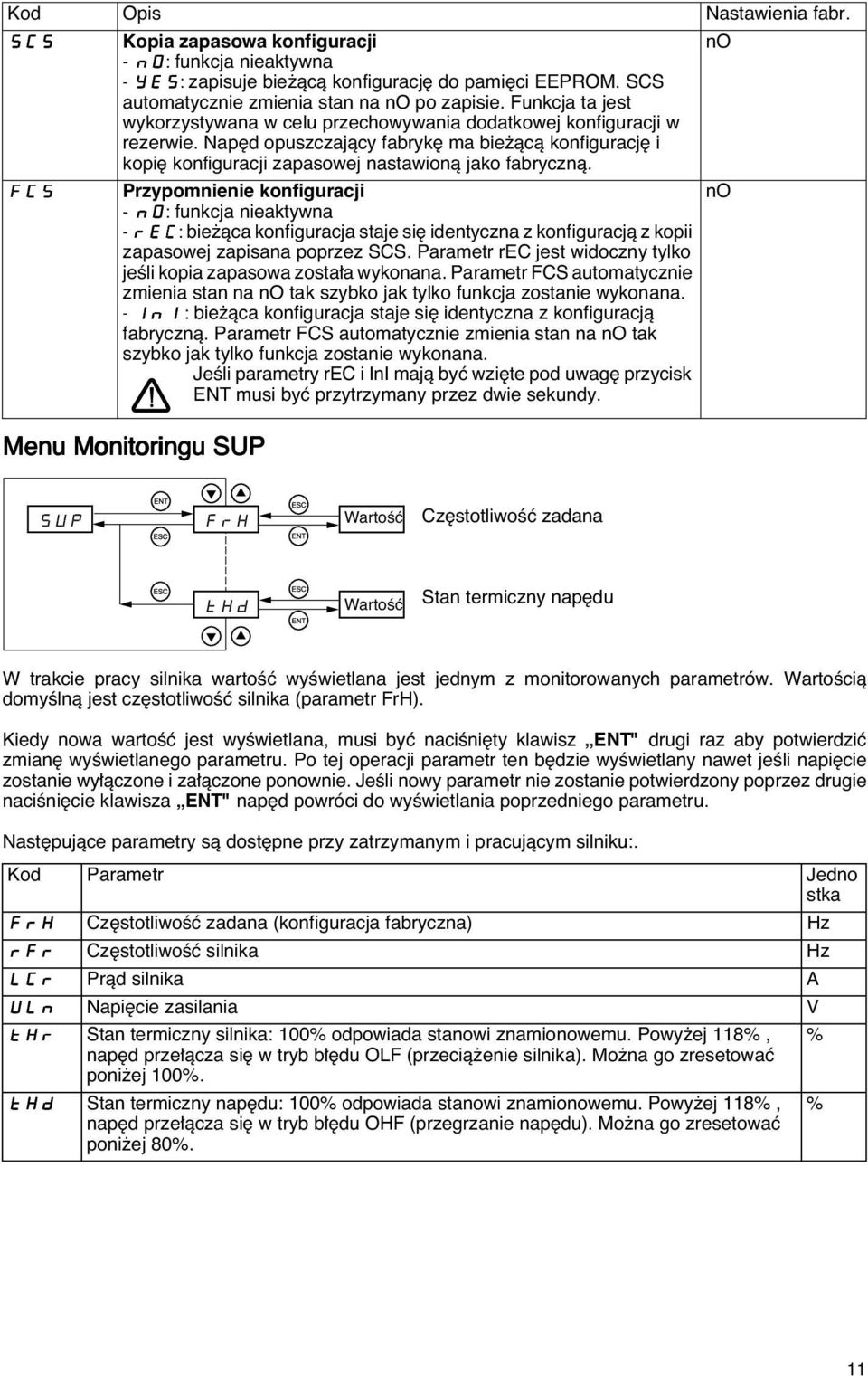 Przypomnienie konfiguracji - rec: bie àca konfiguracja staje si identyczna z konfiguracjà z kopii zapasowej zapisana poprzez SCS.