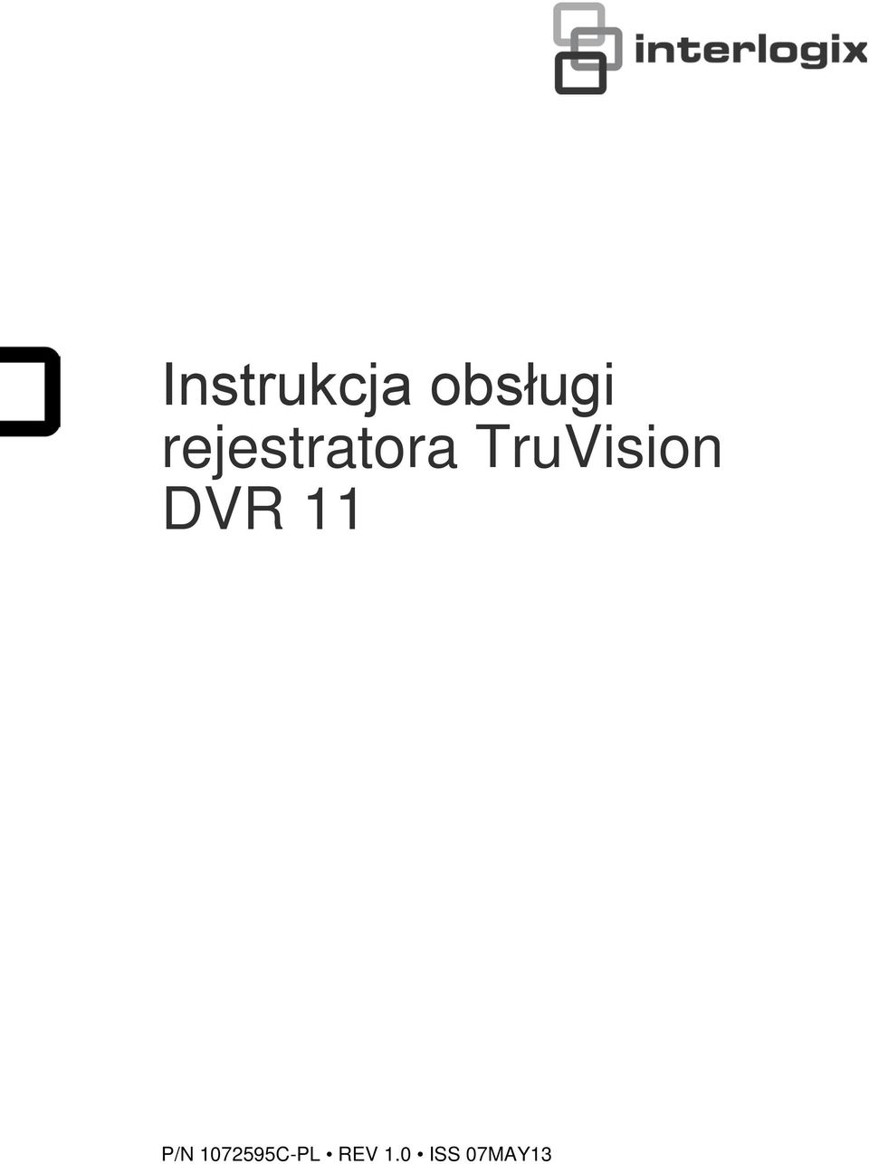 TruVision DVR 11 P/N