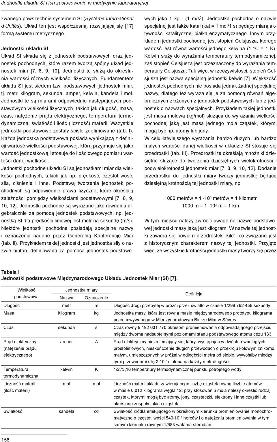 Jednostki układu SI Układ SI składa się z jednostek podstawowych oraz jednostek pochodnych, które razem tworzą spójny układ jednostek miar [7, 8, 9, 10].