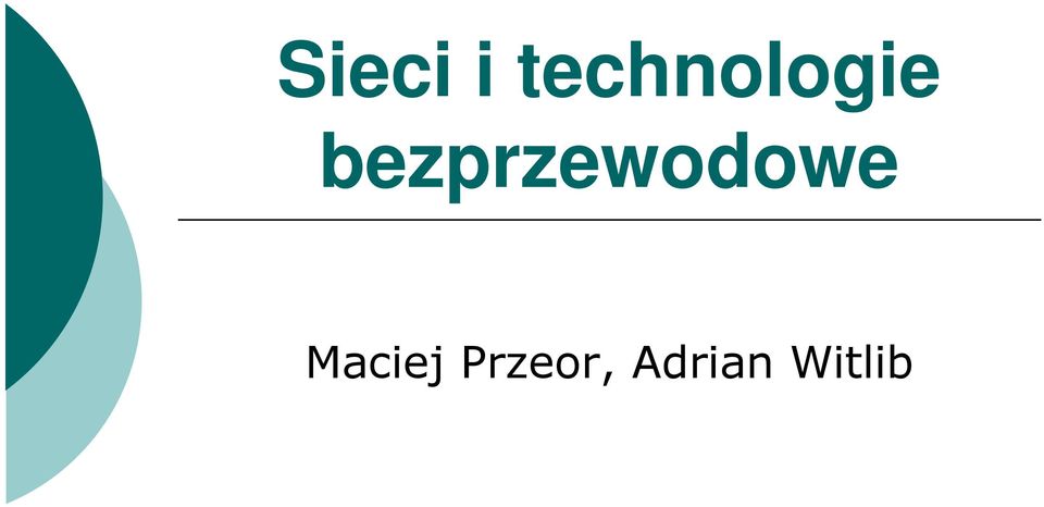 bezprzewodowe