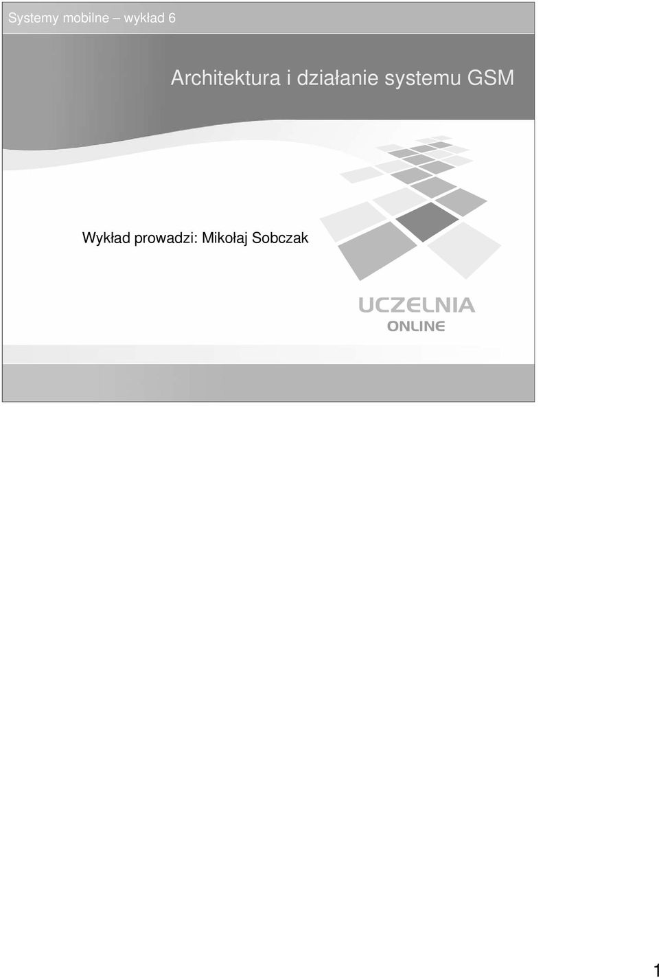 GSM Wykład