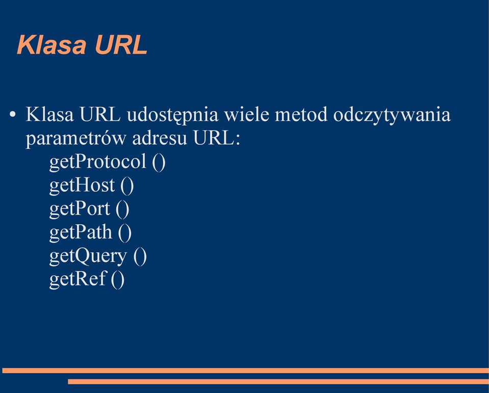 URL: getprotocol () gethost ()