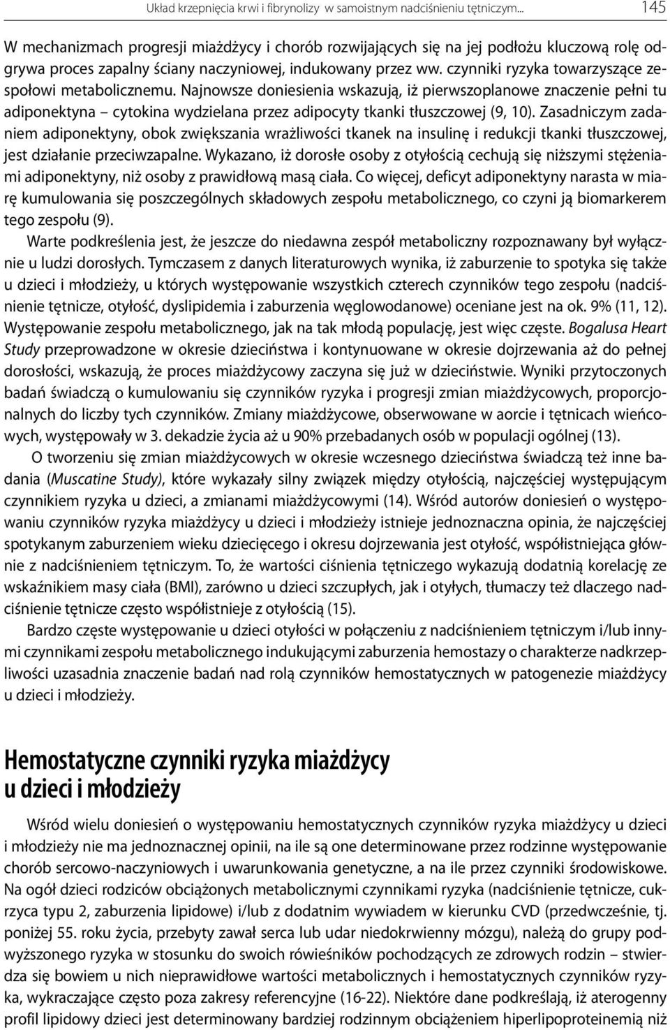 czynniki ryzyka towarzyszące zespołowi metabolicznemu.