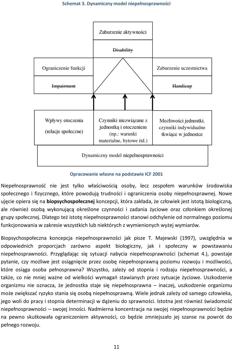 (relacje społeczne) Czynniki niezwiązane z jednostką i otoczeniem (np.: warunki materialne, bytowe itd.