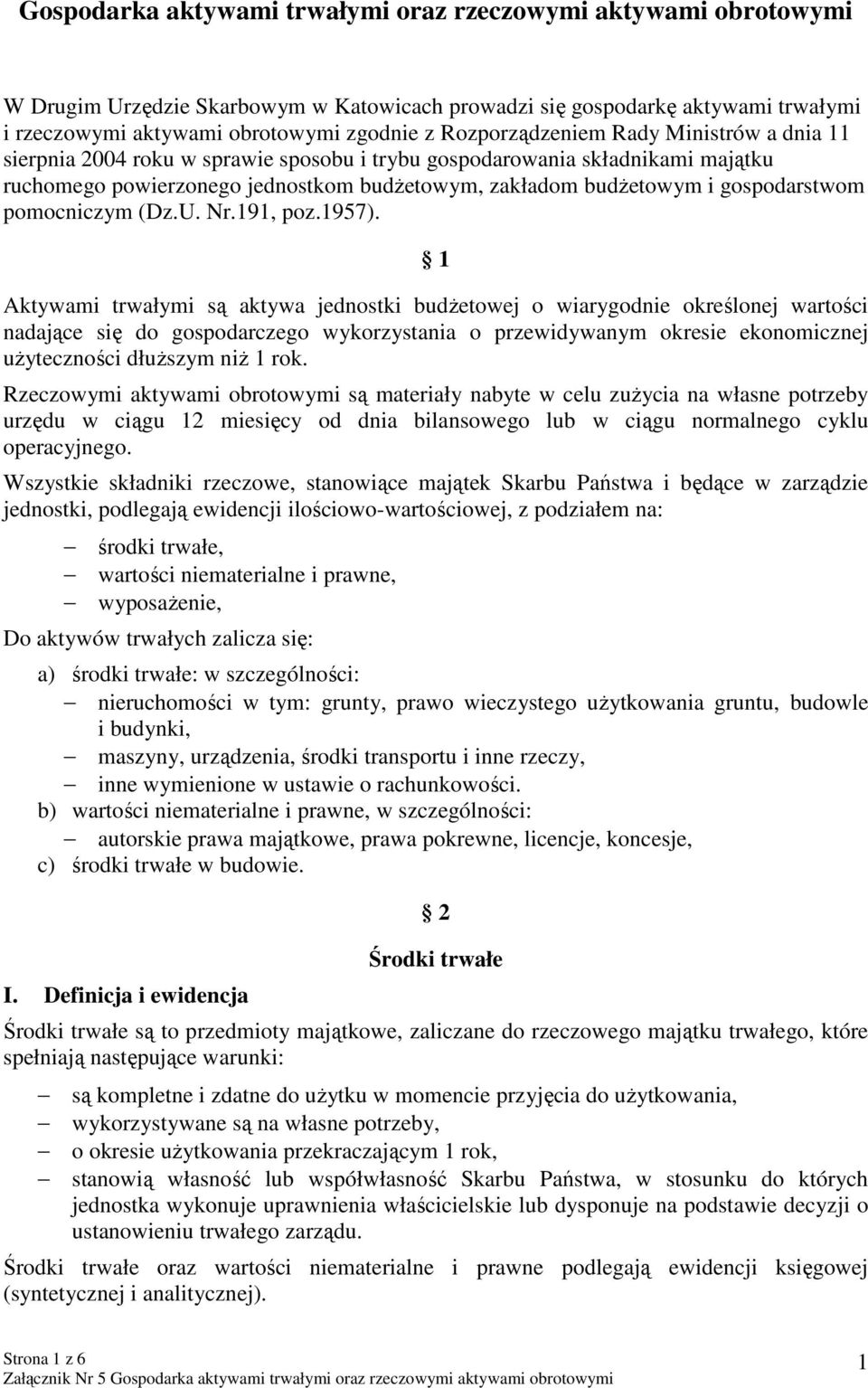 gospodarstwom pomocniczym (Dz.U. Nr.191, poz.1957).