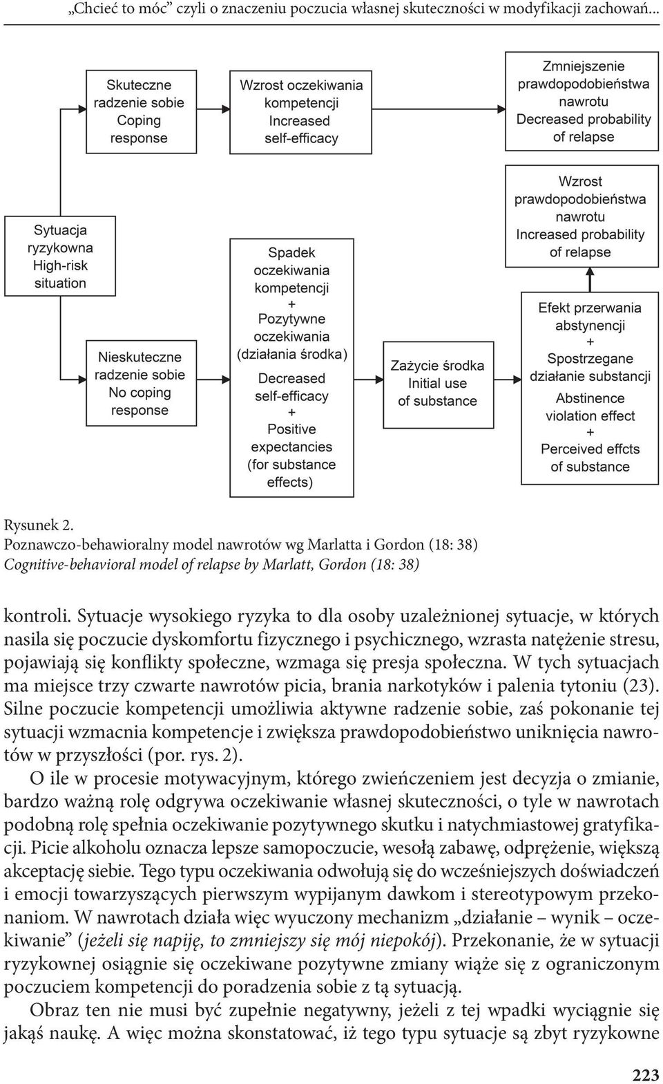 Sytuacje wysokiego ryzyka to dla osoby uzależnionej sytuacje, w których nasila się poczucie dyskomfortu fizycznego i psychicznego, wzrasta natężenie stresu, pojawiają się konflikty społeczne, wzmaga