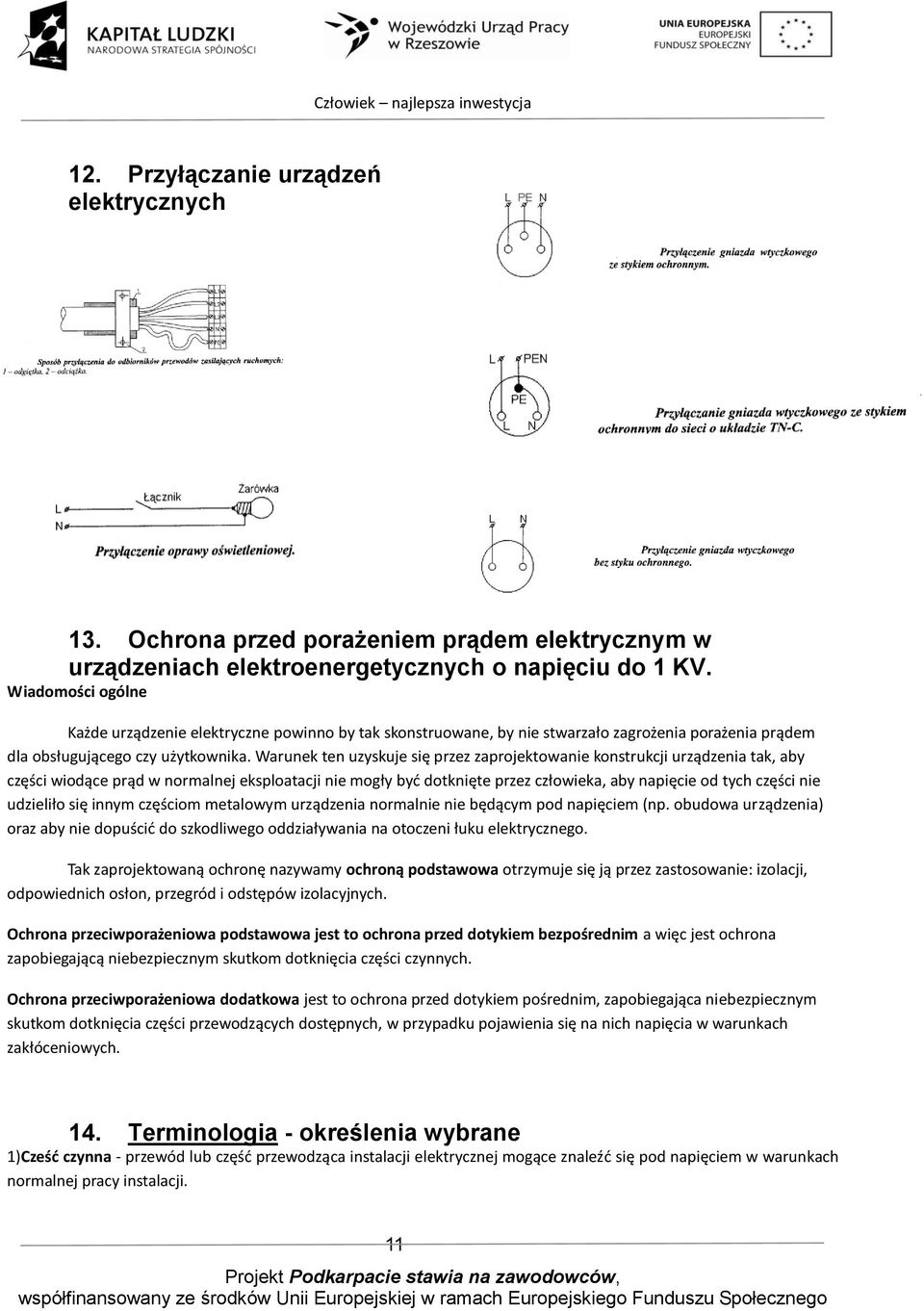 Warunek ten uzyskuje się przez zaprojektowanie konstrukcji urządzenia tak, aby części wiodące prąd w normalnej eksploatacji nie mogły być dotknięte przez człowieka, aby napięcie od tych części nie