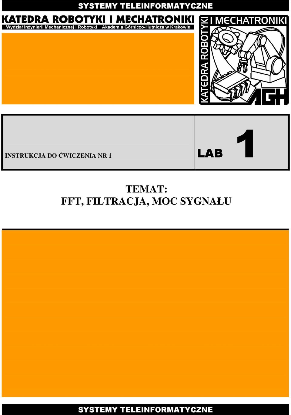 LAB TEMAT: FFT, FILTRACJA,