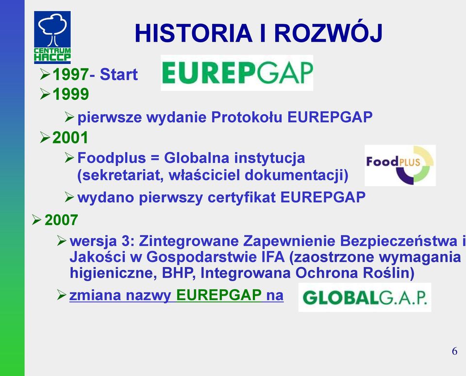 EUREPGAP 2007 wersja 3: Zintegrowane Zapewnienie Bezpieczeństwa i Jakości w Gospodarstwie