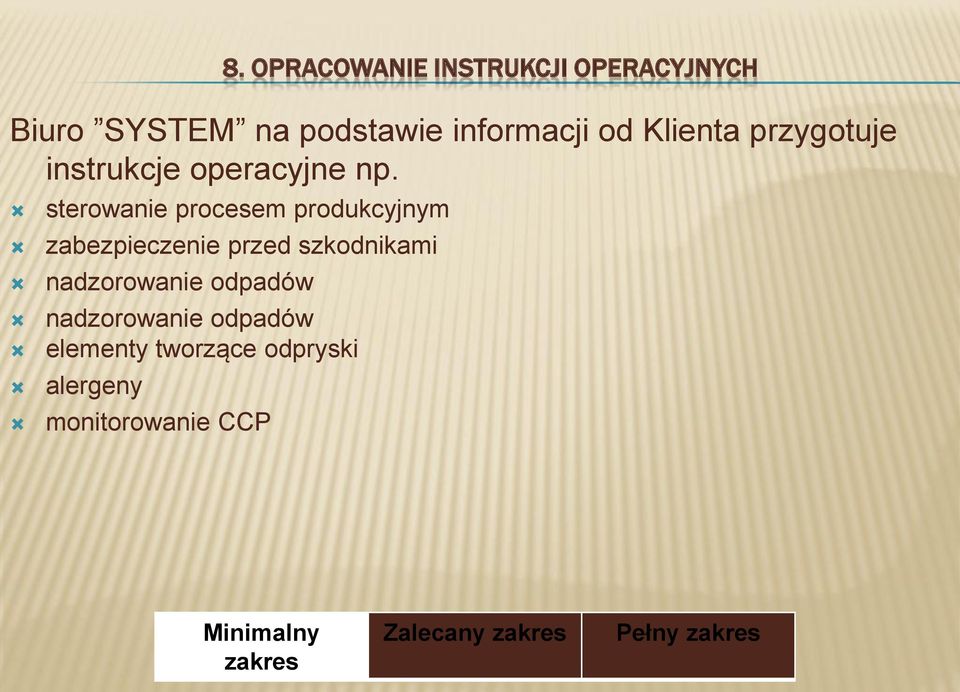 sterowanie procesem produkcyjnym zabezpieczenie przed szkodnikami