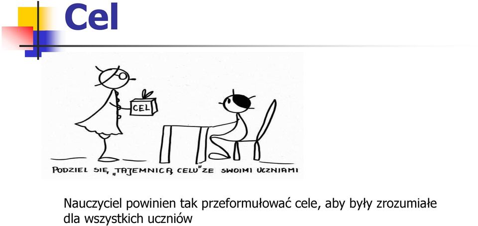 przeformułować cele,