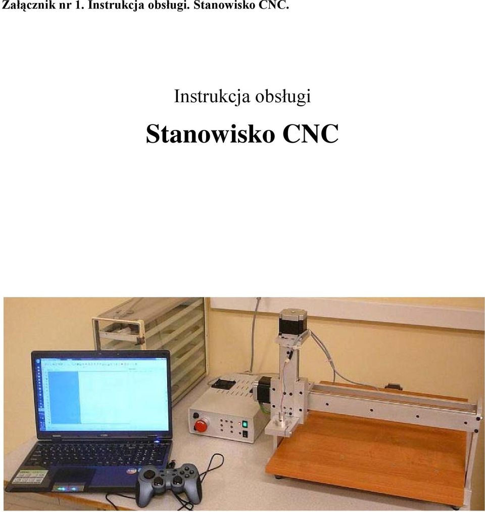 Stanowisko CNC.