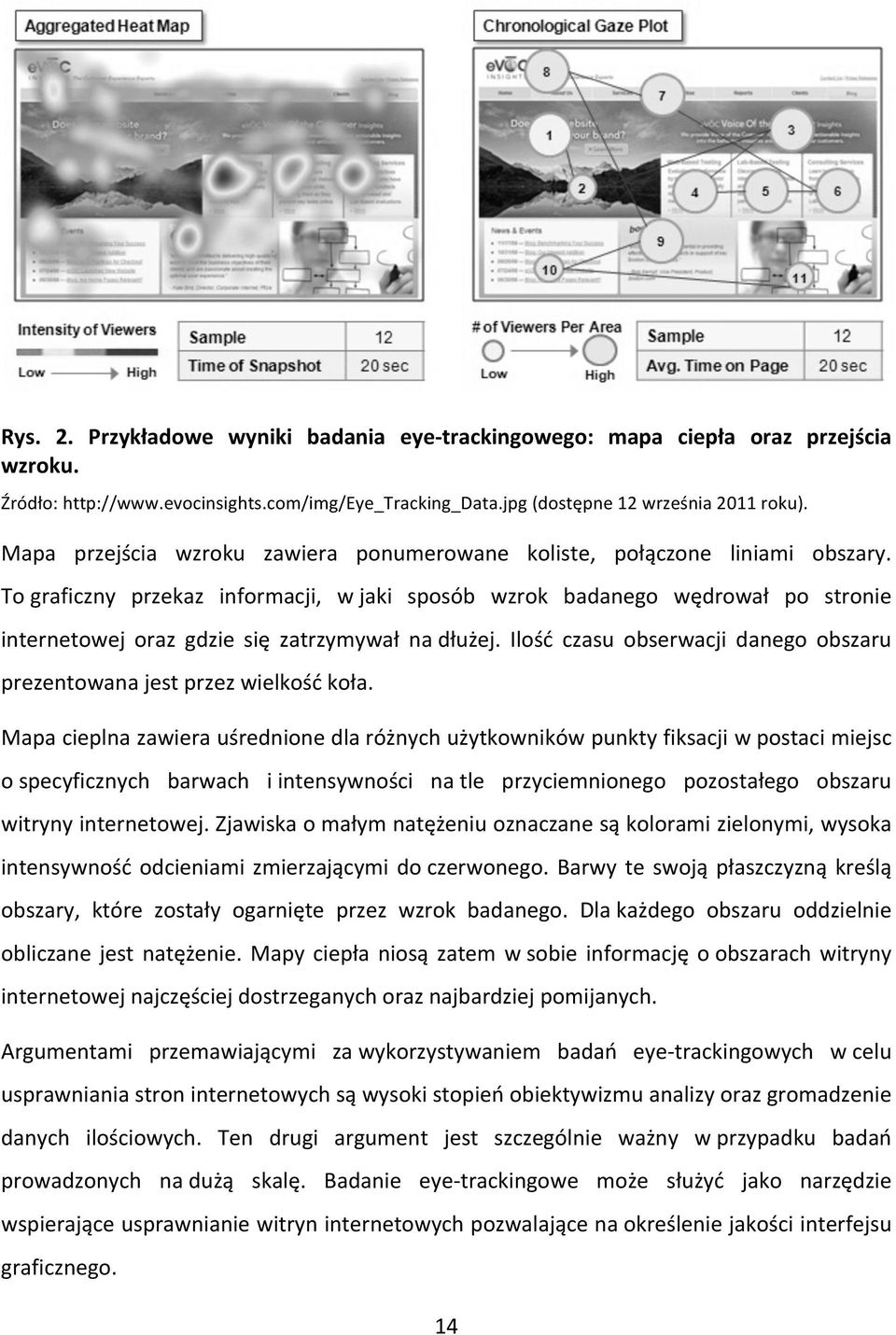 To graficzny przekaz informacji, w jaki sposób wzrok badanego wędrował po stronie internetowej oraz gdzie się zatrzymywał na dłużej.