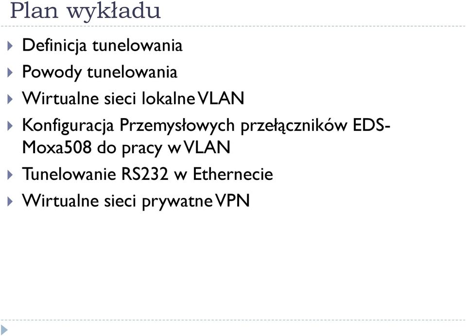 Konfiguracja Przemysłowych przełączników EDS-