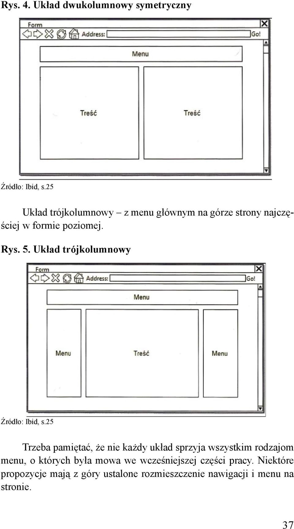 Układ trójkolumnowy Źródło: Ibid, s.