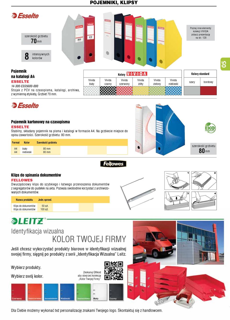 biały czarny Kolory czerwony żółty zielony niebieski Kolory standard szary bordowy Pojemnik kartonowy na czasopisma Stabilny, sk³adany pojemnik na pisma i katalogi w formacie.