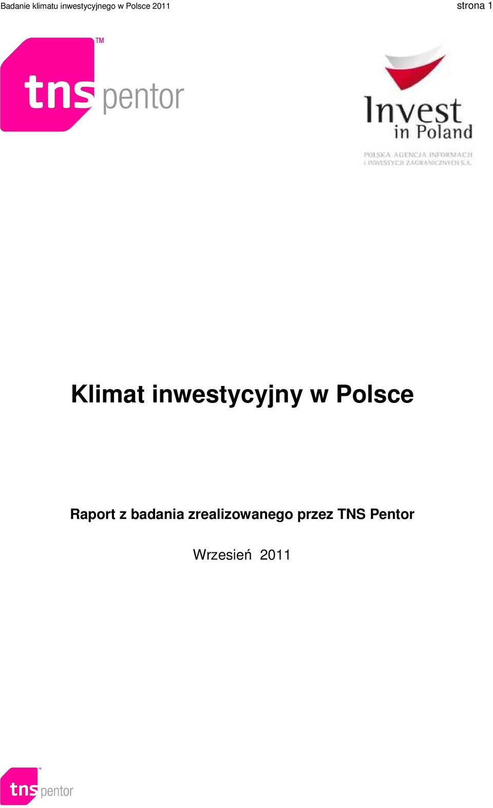 inwestycyjny w Polsce Raport z
