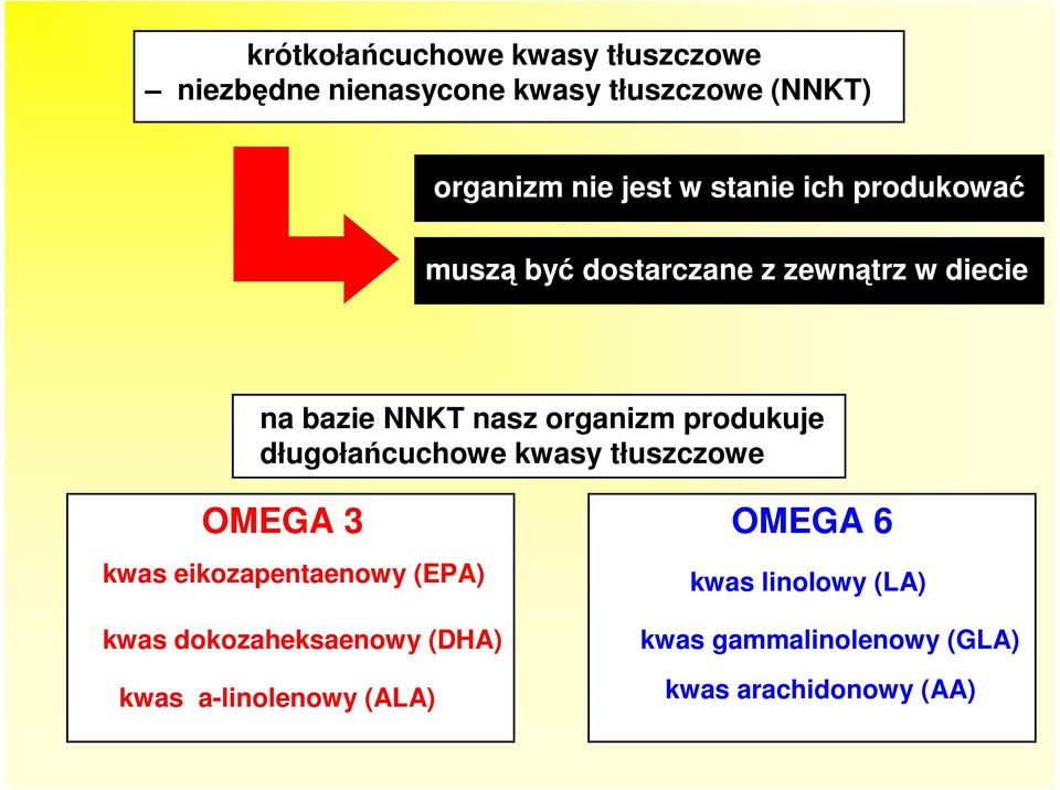 produkuje długołańcuchowe kwasy tłuszczowe OMEGA 3 kwas eikozapentaenowy (EPA) kwas