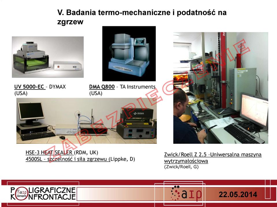 (RDM, UK) 4500SL szczelność i siła zgrzewu (Lippke, D)