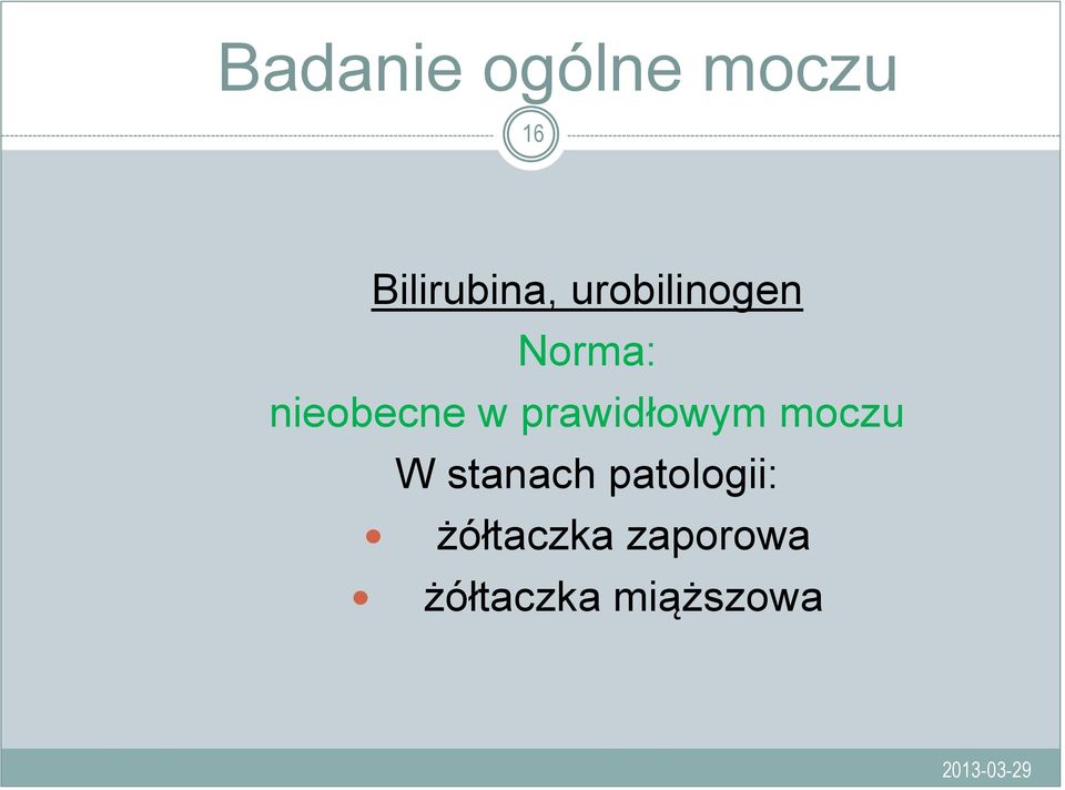 prawidłowym moczu W stanach