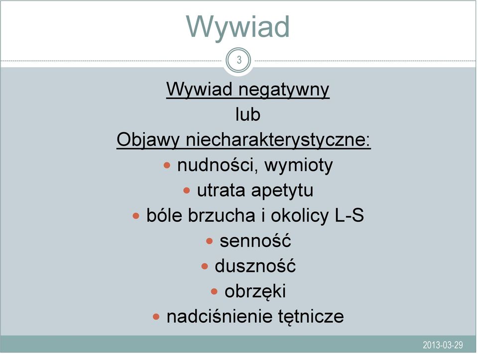 utrata apetytu bóle brzucha i okolicy L-S