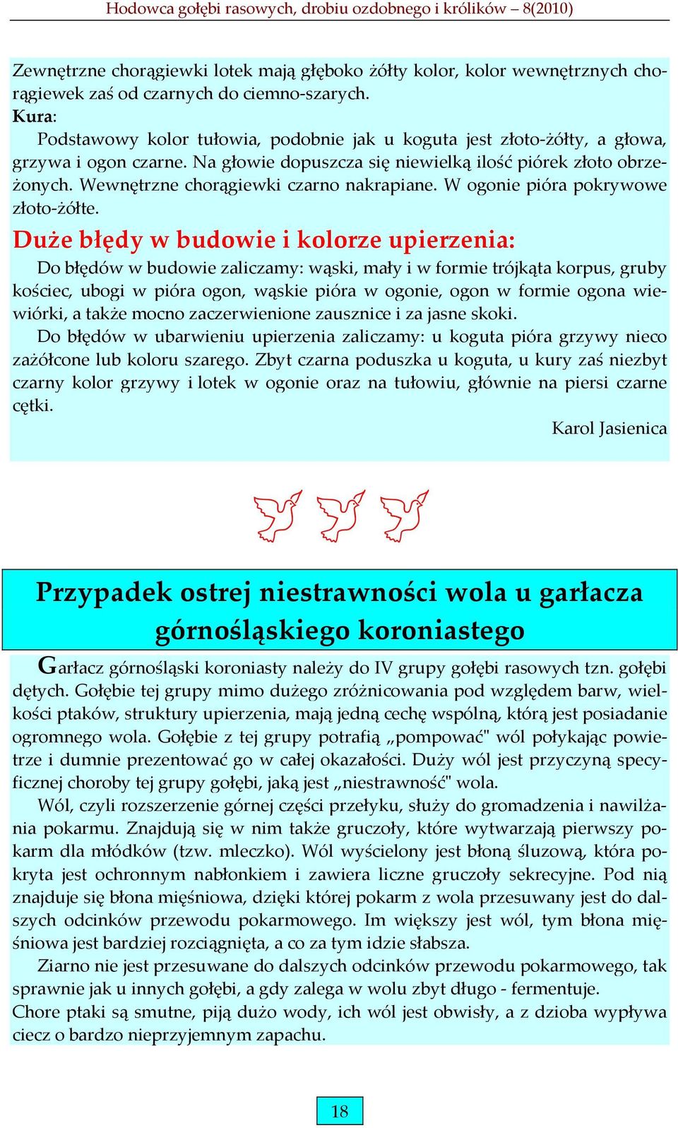 Wewnętrzne chorągiewki czarno nakrapiane. W ogonie pióra pokrywowe złoto-żółte.