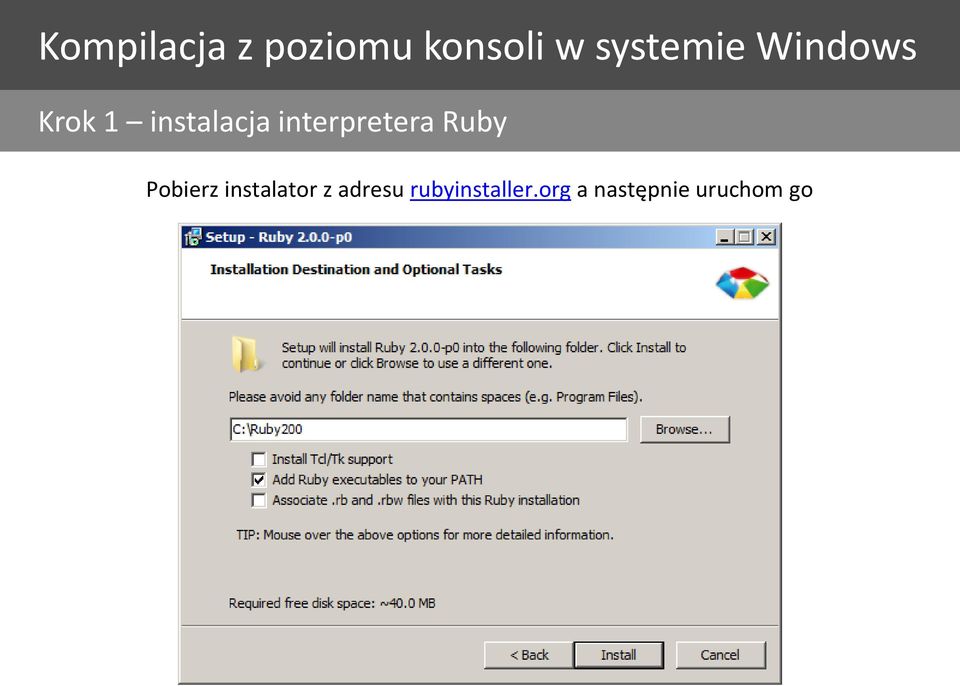 interpretera Ruby Pobierz instalator